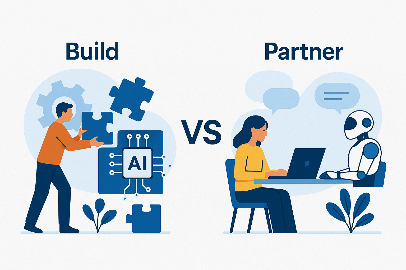 Build vs. Partner: Why Growing Businesses Choose a Managed AI Agent Service